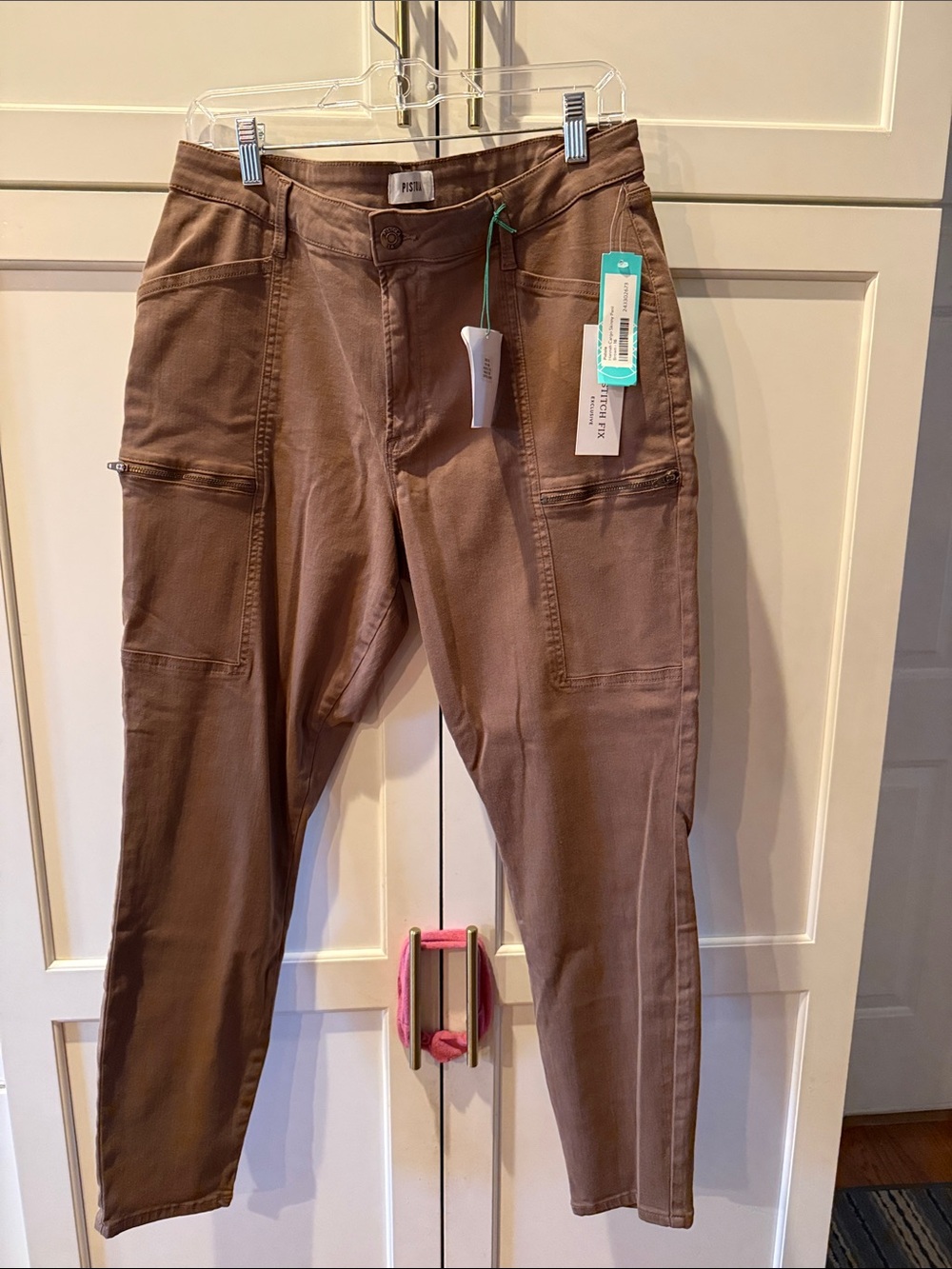 Pistola Brown Utility Cargo Trousers 16 cotton blend